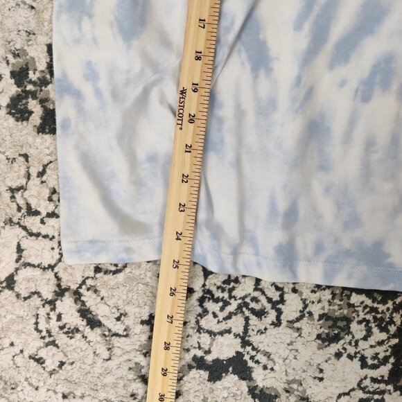 STWD Men's Tie Dye Tee Size S White Blue Cotton Blend Resortwear Summer Outdoor - Picture 8 of 8